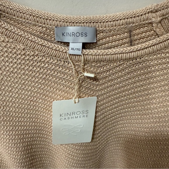 Kinross Women’s 100% Soft Cotton pullover textured Sweater- Size XL-NWT - Picture 3 of 8